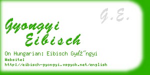 gyongyi eibisch business card